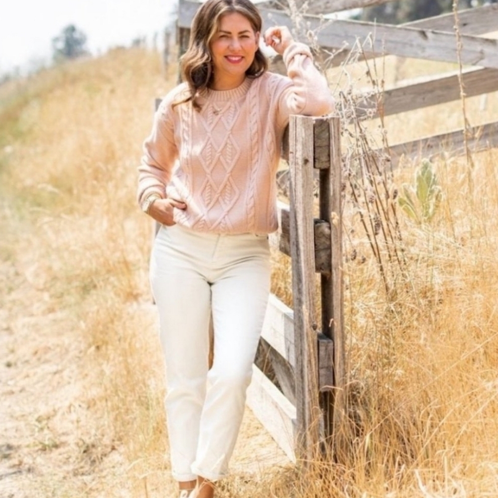 Joe Fresh Jillian Harris Collab Stephen Cable Knit Sweater. SMALL. LIKE NEW!!